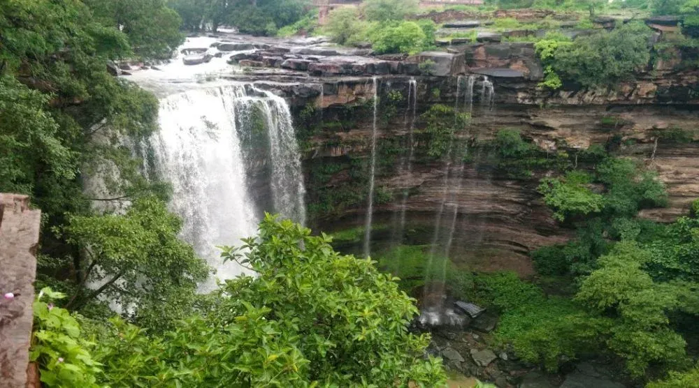 Menal Waterfall near Chittorgarh scenic natural waterfall Rajasthan